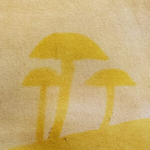 Anthotype Print: "Fungi Trio in Yellow"