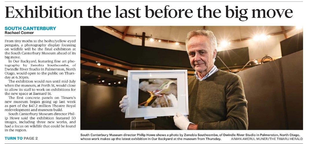 Timaru Herald: Exhib­i­tion the last before the big move