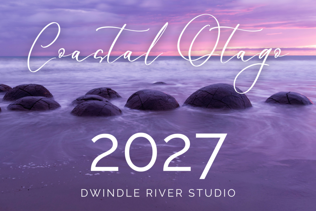 2027 wall calendar coastal otago by dwindle river studio